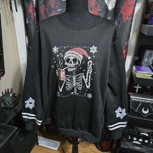 Skeleton Christmas Sweater, XL